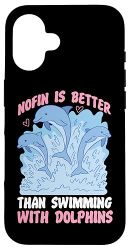 Delfin: Noflosse ist besser als Schwimmen mit Delfinen Hülle für iPhone 16 Delfin: Noflosse ist besser als Schwimmen mit Delfinen Hülle für iPhone 16 von Cute Ocean Dolphin Designs For Kids