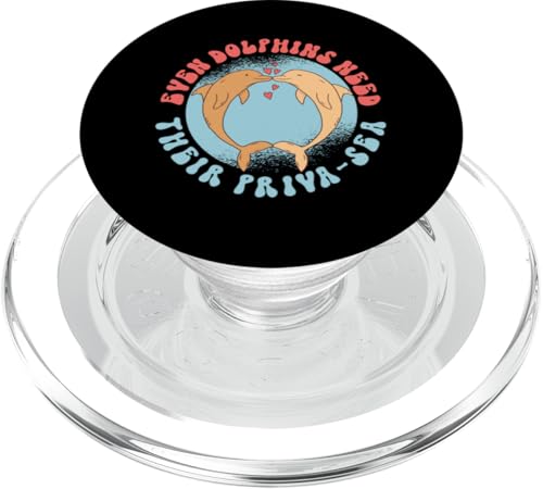 Delfin: Sogar Delfine brauchen ihre Privatsee PopSockets PopGrip für MagSafe Delfin: Sogar Delfine brauchen ihre Privatsee PopSockets PopGrip für MagSafe von Cute Ocean Dolphin Designs For Kids