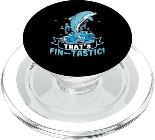 Delfine: Das ist fin-tastic! PopSockets PopGrip für MagSafe Delfine: Das ist fin-tastic! PopSockets PopGrip für MagSafe von Cute Ocean Dolphin Designs For Kids