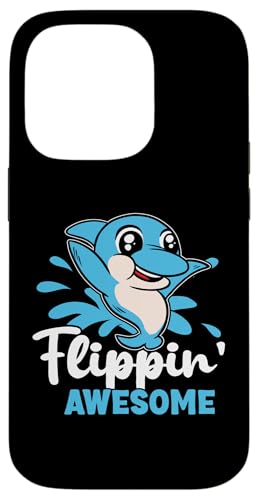 Delfine: Flippin' Awesome Hülle für iPhone 14 Pro von Cute Ocean Dolphin Designs For Kids
