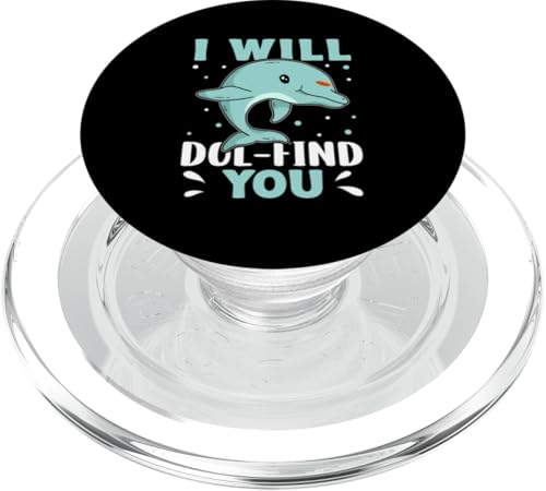 Delfine: I Will Dol-find You PopSockets PopGrip für MagSafe Delfine: I Will Dol-find You PopSockets PopGrip für MagSafe von Cute Ocean Dolphin Designs For Kids