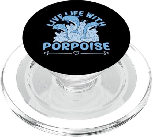 Delfine: Lebe das Leben mit Schweinswal PopSockets PopGrip für MagSafe von Cute Ocean Dolphin Designs For Kids