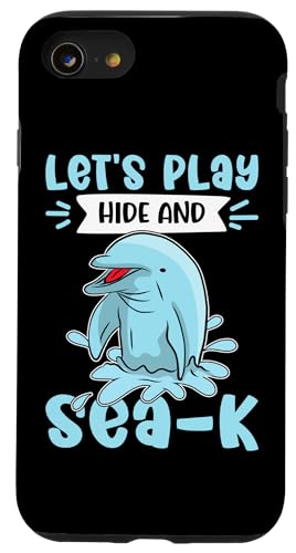 Delfine: Let's Play Hide And Sea-k Hülle für iPhone SE (2020) / 7 / 8 von Cute Ocean Dolphin Designs For Kids