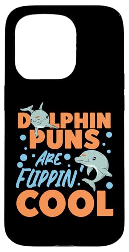 Delphin: Dolphin Puns Are Flippin' Cool Hülle für iPhone 15 Pro von Cute Ocean Dolphin Designs For Kids