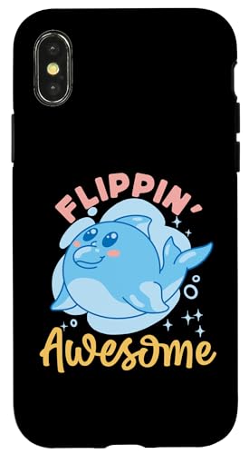 Delphin: Flippin' Awesome Hülle für iPhone X/XS Delphin: Flippin' Awesome Hülle für iPhone X/XS von Cute Ocean Dolphin Designs For Kids
