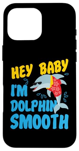 Delphin: Hey Baby, I'm Dolphin Smooth Hülle für iPhone 16 Pro Max von Cute Ocean Dolphin Designs For Kids