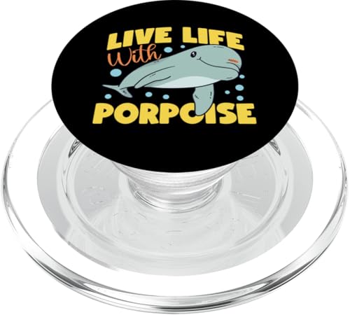 Delphin: Leben Sie das Leben mit Schweinswal PopSockets PopGrip für MagSafe Delphin: Leben Sie das Leben mit Schweinswal PopSockets PopGrip für MagSafe von Cute Ocean Dolphin Designs For Kids