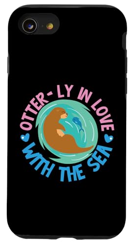Otter: Ein in das Meer verliebter Otter Hülle für iPhone SE (2020) / 7 / 8 von Cute Otter Designs For Girls And Boys