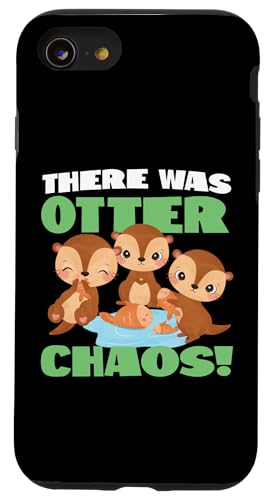 Otter: Es gab Otterchaos! Hülle für iPhone SE (2020) / 7 / 8 von Cute Otter Designs For Girls And Boys