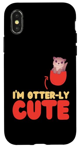 Otter: Ich bin Otter-ly Cute Hülle für iPhone X/XS von Cute Otter Designs For Girls And Boys