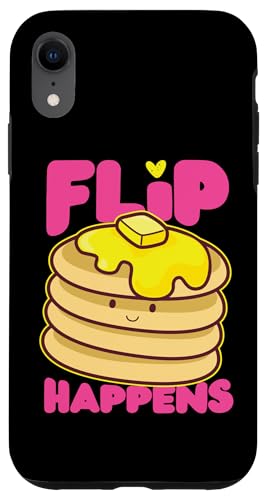 Pfannkuchenmaschine: Flip Happens Hülle für iPhone XR Pfannkuchenmaschine: Flip Happens Hülle für iPhone XR von Cute Pancake Maker Designs For Girls And Boys