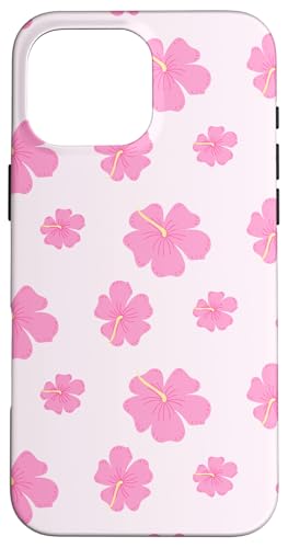Niedliche rosa Hibiskusblume, ästhetisches tropisches Blumenmuster Hülle für iPhone 16 Pro Max Niedliche rosa Hibiskusblume, ästhetisches tropisches Blumenmuster Hülle für iPhone 16 Pro Max von Cute Pastel Hibiscus Floral Aesthetic