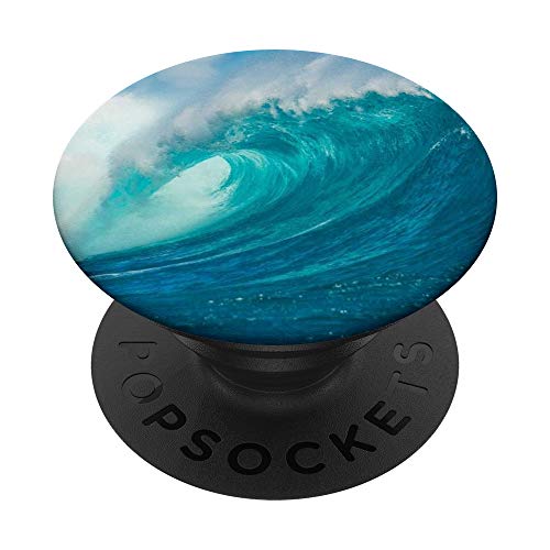 Meer Meer Blaue Welle Strand Sommer Sand Surfen PopSockets mit austauschbarem PopGrip Meer Meer Blaue Welle Strand Sommer Sand Surfen PopSockets mit austauschbarem PopGrip von Cute Phone Accessories Art Gift for Women and Men