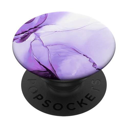 Elegantes Lila Tinte Abstrakt Buntes Wirbelmuster PopSockets PopGrip: Ausziehbarer Sockel und Griff für Handys/Tablets mit Tauschbarem Top von Cute Phone Accessories by Vine Mercantile