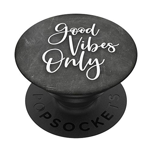 Good Vibes Only – Rustikales süßes inspirierendes Zitat PopSockets mit austauschbarem PopGrip von Cute Phone Accessories by Vine Mercantile