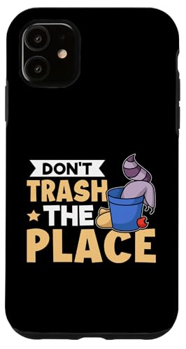 Waschbär: Don't Trash The Place Hülle für iPhone 11 von Cute Raccoon And Baby Raccoon Designs For Kids