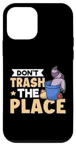Waschbär: Don't Trash The Place Hülle für iPhone 12 mini von Cute Raccoon And Baby Raccoon Designs For Kids