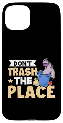 Waschbär: Don't Trash The Place Hülle für iPhone 15 Plus von Cute Raccoon And Baby Raccoon Designs For Kids