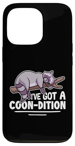 Waschbär: I've Got A Coon-dition Hülle für iPhone 13 Pro von Cute Raccoon And Baby Raccoon Designs For Kids