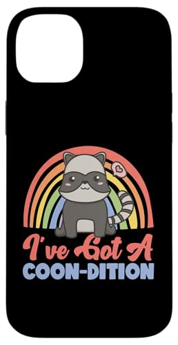Waschbär: I've Got A Coon-dition Hülle für iPhone 14 Plus von Cute Raccoon And Baby Raccoon Designs For Kids