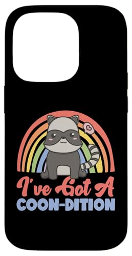 Waschbär: I've Got A Coon-dition Hülle für iPhone 14 Pro von Cute Raccoon And Baby Raccoon Designs For Kids
