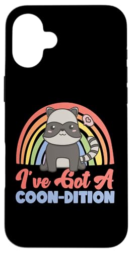 Waschbär: I've Got A Coon-dition Hülle für iPhone 16 Plus von Cute Raccoon And Baby Raccoon Designs For Kids