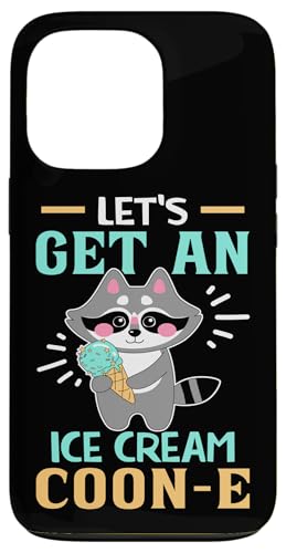 Waschbär: Let's Get An Ice Cream Coon-e Hülle für iPhone 13 Pro von Cute Raccoon And Baby Raccoon Designs For Kids