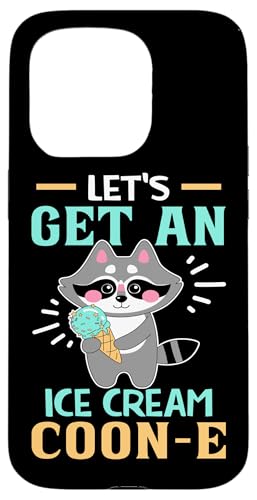 Waschbär: Let's Get An Ice Cream Coon-e Hülle für iPhone 15 Pro von Cute Raccoon And Baby Raccoon Designs For Kids