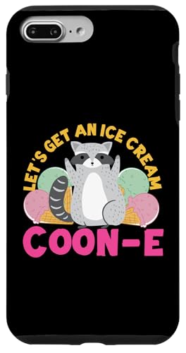 Waschbär: Let's Get An Ice Cream Coon-e Hülle für iPhone 7 Plus/8 Plus von Cute Raccoon And Baby Raccoon Designs For Kids
