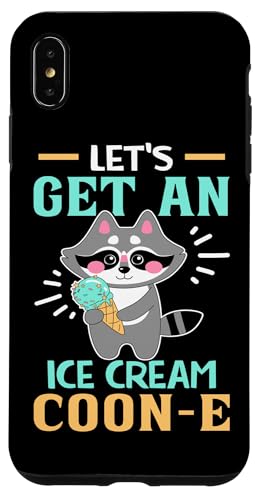 Waschbär: Let's Get An Ice Cream Coon-e Hülle für iPhone XS Max von Cute Raccoon And Baby Raccoon Designs For Kids
