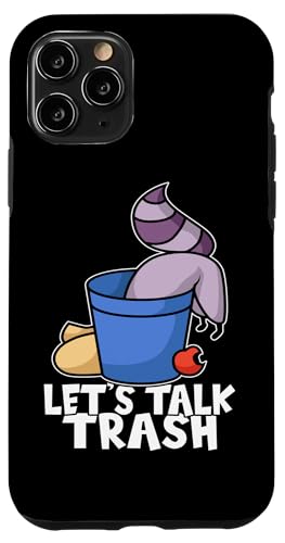 Waschbär: Let's Talk Trash Hülle für iPhone 11 Pro von Cute Raccoon And Baby Raccoon Designs For Kids