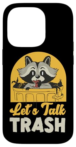 Waschbär: Let's Talk Trash Hülle für iPhone 14 Pro von Cute Raccoon And Baby Raccoon Designs For Kids