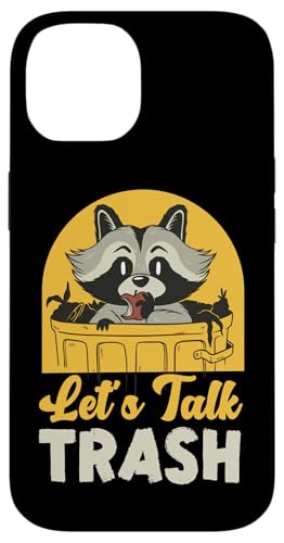 Waschbär: Let's Talk Trash Hülle für iPhone 14 von Cute Raccoon And Baby Raccoon Designs For Kids