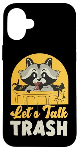 Waschbär: Let's Talk Trash Hülle für iPhone 16 Plus von Cute Raccoon And Baby Raccoon Designs For Kids