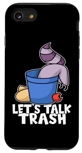 Waschbär: Let's Talk Trash Hülle für iPhone SE (2020) / 7 / 8 von Cute Raccoon And Baby Raccoon Designs For Kids