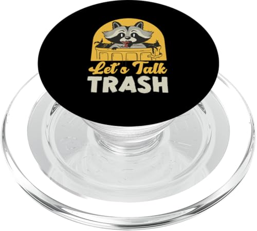 Waschbär: Let's Talk Trash PopSockets PopGrip für MagSafe Waschbär: Let's Talk Trash PopSockets PopGrip für MagSafe von Cute Raccoon And Baby Raccoon Designs For Kids
