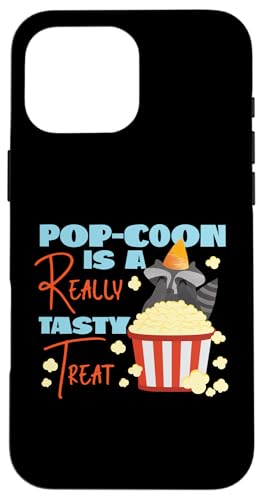 Waschbär: Pop-Coon ist ein wirklich leckerer Leckerbissen Hülle für iPhone 16 Pro Max Waschbär: Pop-Coon ist ein wirklich leckerer Leckerbissen Hülle für iPhone 16 Pro Max von Cute Raccoon And Baby Raccoon Designs For Kids