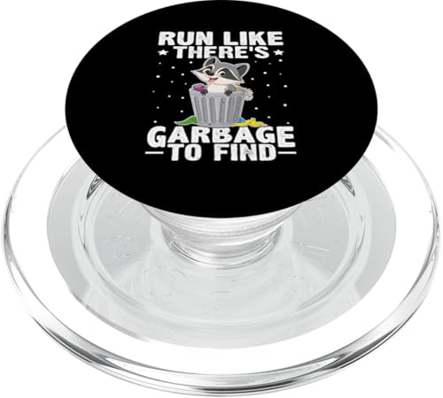 Waschbär: Run Like There's Garbage To Find PopSockets PopGrip für MagSafe von Cute Raccoon And Baby Raccoon Designs For Kids