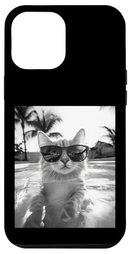 Katze trägt Sonnenbrille in einem Pool Hülle für iPhone 12 Pro Max Katze trägt Sonnenbrille in einem Pool Hülle für iPhone 12 Pro Max von Cute and Summery Animal Designs