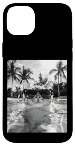 Katze trägt Sonnenbrille in einem Pool Hülle für iPhone 14 Plus Katze trägt Sonnenbrille in einem Pool Hülle für iPhone 14 Plus von Cute and Summery Animal Designs