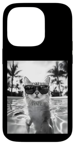 Katze trägt Sonnenbrille in einem Pool Hülle für iPhone 14 Pro Katze trägt Sonnenbrille in einem Pool Hülle für iPhone 14 Pro von Cute and Summery Animal Designs