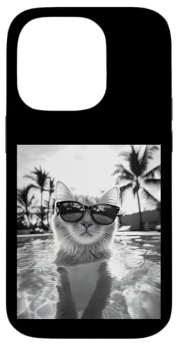 Katze trägt Sonnenbrille in einem Pool Hülle für iPhone 14 Pro Katze trägt Sonnenbrille in einem Pool Hülle für iPhone 14 Pro von Cute and Summery Animal Designs