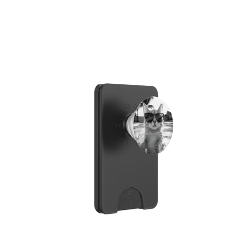 Katze trägt Sonnenbrille in einem Pool PopSockets PopWallet für MagSafe Katze trägt Sonnenbrille in einem Pool PopSockets PopWallet für MagSafe von Cute and Summery Animal Designs