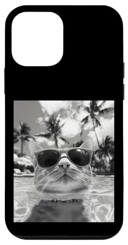 Lustige Katze mit Sonnenbrille in einem Pool mit Palmen Hülle für iPhone 12 mini Lustige Katze mit Sonnenbrille in einem Pool mit Palmen Hülle für iPhone 12 mini von Cute and Summery Animal Designs
