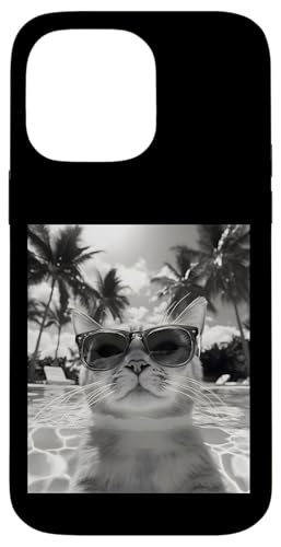 Lustige Katze mit Sonnenbrille in einem Pool mit Palmen Hülle für iPhone 14 Pro Max Lustige Katze mit Sonnenbrille in einem Pool mit Palmen Hülle für iPhone 14 Pro Max von Cute and Summery Animal Designs