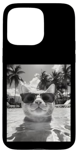 Lustige Katze mit Sonnenbrille in einem Pool mit Palmen Hülle für iPhone 15 Pro Max Lustige Katze mit Sonnenbrille in einem Pool mit Palmen Hülle für iPhone 15 Pro Max von Cute and Summery Animal Designs