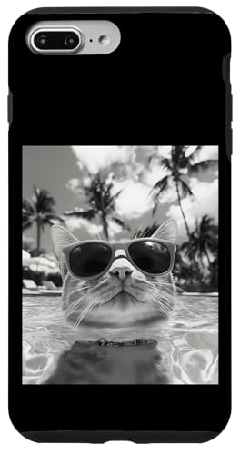 Lustige Katze mit Sonnenbrille in einem Pool mit Palmen Hülle für iPhone 7 Plus/8 Plus Lustige Katze mit Sonnenbrille in einem Pool mit Palmen Hülle für iPhone 7 Plus/8 Plus von Cute and Summery Animal Designs