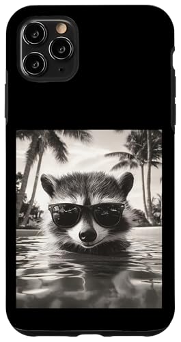 Lustiger Waschbär mit Sonnenbrille in einem Pool mit Palmen Hülle für iPhone 11 Pro Max Lustiger Waschbär mit Sonnenbrille in einem Pool mit Palmen Hülle für iPhone 11 Pro Max von Cute and Summery Animal Designs