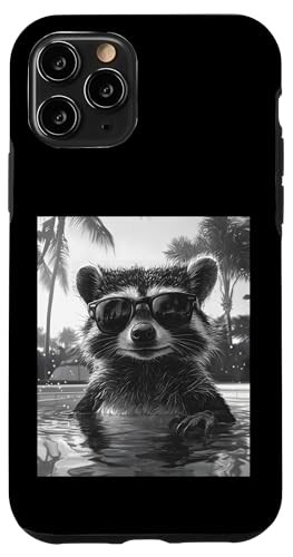 Lustiger Waschbär mit Sonnenbrille in einem Pool mit Palmen Hülle für iPhone 11 Pro Lustiger Waschbär mit Sonnenbrille in einem Pool mit Palmen Hülle für iPhone 11 Pro von Cute and Summery Animal Designs