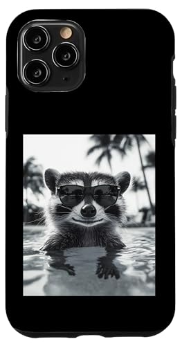 Lustiger Waschbär mit Sonnenbrille in einem Pool mit Palmen Hülle für iPhone 11 Pro Lustiger Waschbär mit Sonnenbrille in einem Pool mit Palmen Hülle für iPhone 11 Pro von Cute and Summery Animal Designs